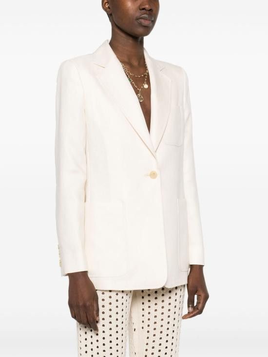 Max Mara MAX MARA Women Jackets 11041092600 006 White Size S / US 4 / IT 40 - 3 Thumbnail