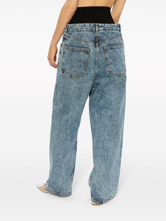 Alaia ALAIA Women Denim Pants AA9P01556T535 524 Blue Size 27" / US 4 / IT 40 - 5 Thumbnail