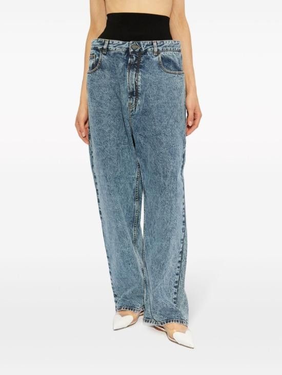 Alaia ALAIA Women Denim Pants AA9P01556T535 524 Blue Size 27" / US 4 / IT 40 - 2 Thumbnail