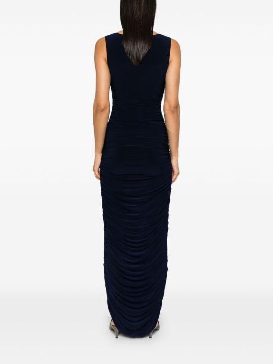 Norma Kamali NORMA KAMALI Women Long Skirts KK2243PLE74 951 Blue Size S / US 4 / IT 40 - 5 Thumbnail