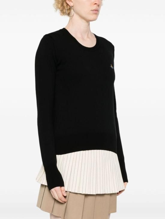 Vivienne Westwood VIVIENNE WESTWOOD Women Sweater 1803002S Y001VN401 Black Size S / US 4 / IT 40 - 3 Thumbnail