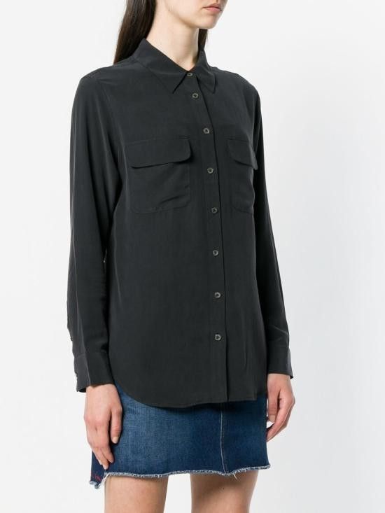 Equipment EQUIPMENT Women Shirts Q23E231 TRUEBLACK Black Size L / US 10 / IT 46 - 3 Thumbnail