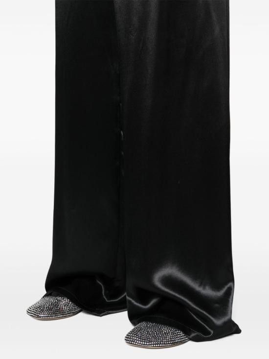 Salvatore Ferragamo SALVATORE FERRAGAMO Women Straight Pants 13C978 770256001 Black Size 27" / US 4 / IT 40 - 2 Thumbnail