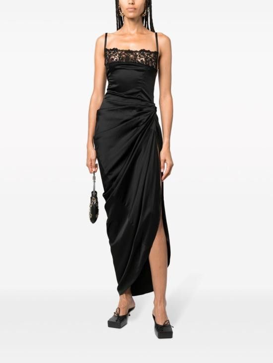 Jacquemus JACQUEMUS Women Long Skirts 233DR073 1495990 Black Size M / US 6-8 / IT 42-44 - 3 Thumbnail