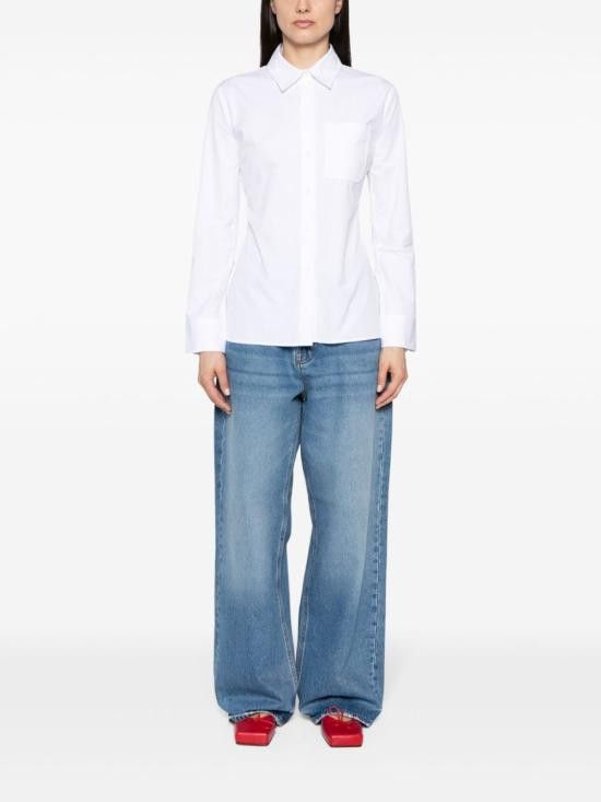 Jacquemus JACQUEMUS Women Shirts 241SH064 1520100 White Size M / US 6-8 / IT 42-44 - 5 Thumbnail