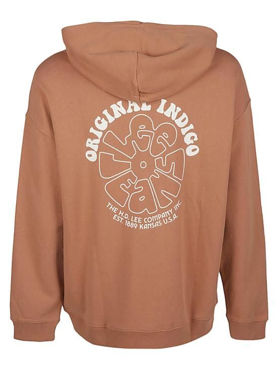 Lee LEE Women Hoodies 112333650 LL19FRA08 Brown Size L / US 10 / IT 46 - 2 Thumbnail