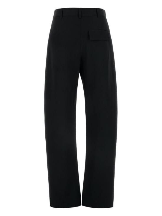 Bottega Veneta BOTTEGA VENETA Women Straight Pants 797741 V3PH01000 Black Size 25" / US 0 / IT 36 - 2 Thumbnail
