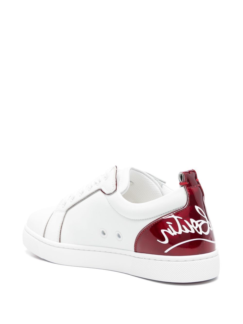 Christian Louboutin FUN LOUISE JUNIOR LEATHER SNEAKERS Size US 5 / IT 35 - 3 Thumbnail