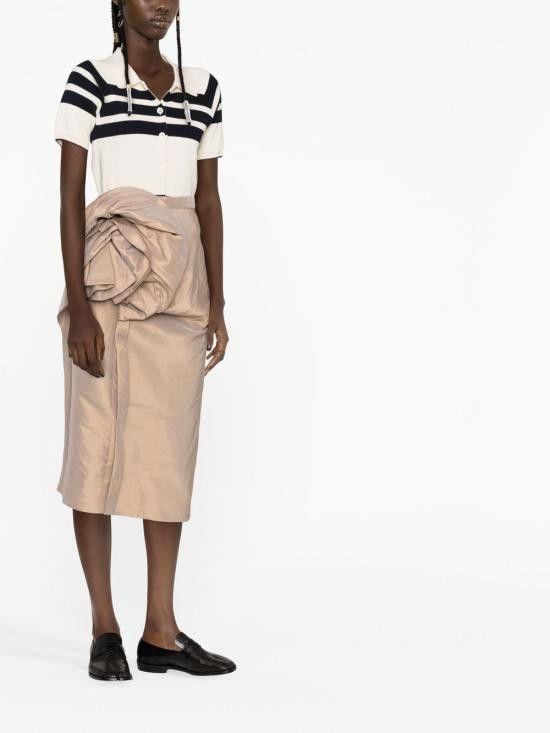 Maison Margiela MAISON MARGIELA Women Mid Skirts S51ME0005 S60450123 Beige Size 26" / US 2 / IT 38 - 2 Thumbnail