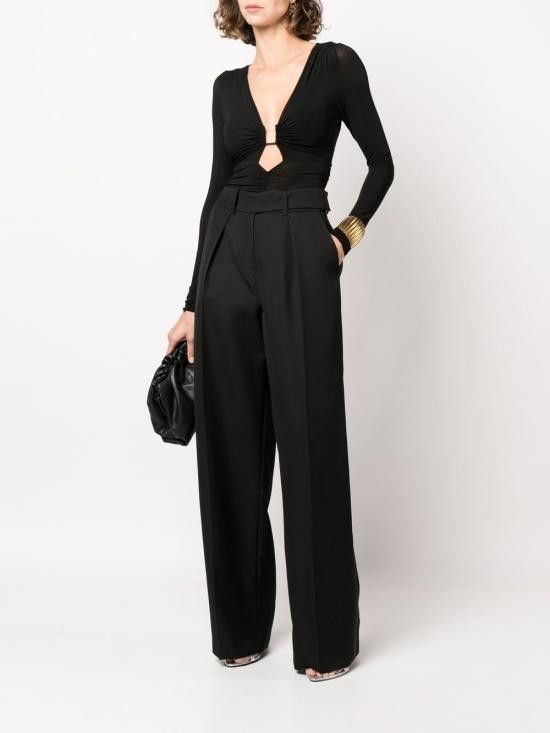 Alexandre Vauthier ALEXANDRE VAUTHIER Women Straight Pants PA911BIS BLACK Black Size 27" / US 4 / IT 40 - 4 Thumbnail