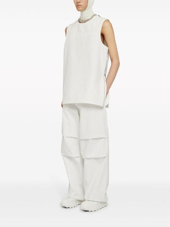 Jil Sander JIL SANDER Men Straight Pants J21KA0163 J46463102 White Size US 44 / EU 60 - 2 Thumbnail