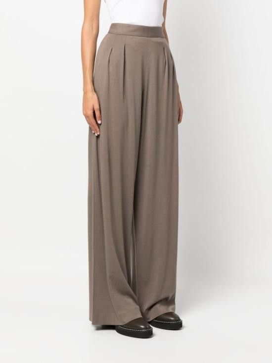 Fabiana Filippi FABIANA FILIPPI Women Straight Pants PAD223F637 D5771250 Brown Size 26" / US 2 / IT 38 - 3 Thumbnail
