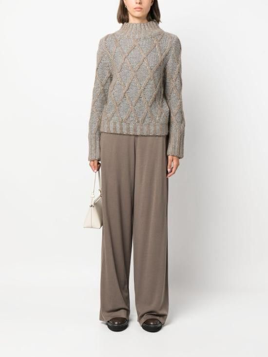 Fabiana Filippi FABIANA FILIPPI Women Straight Pants PAD223F637 D5771250 Brown Size 26" / US 2 / IT 38 - 2 Thumbnail