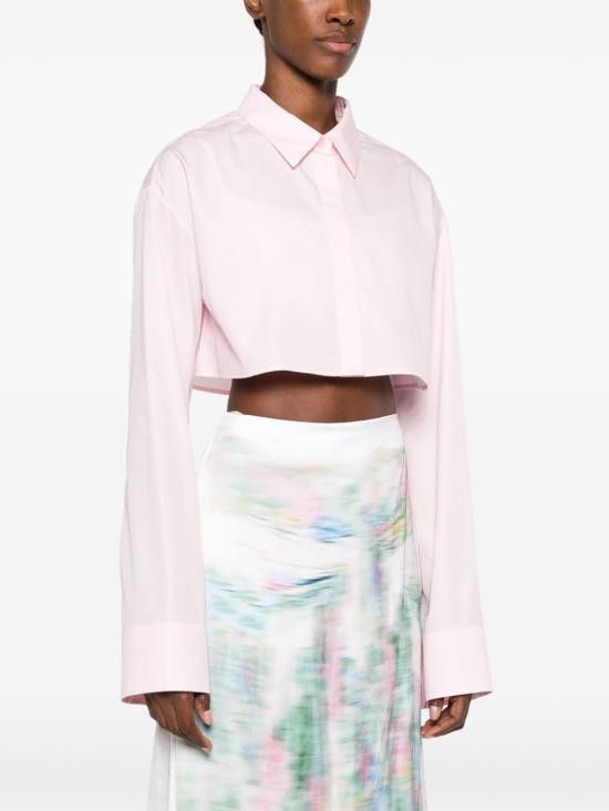Loewe LOEWE Women Shirts S540Y05X67 6946 Pink Size S / US 4 / IT 40 - 4 Thumbnail