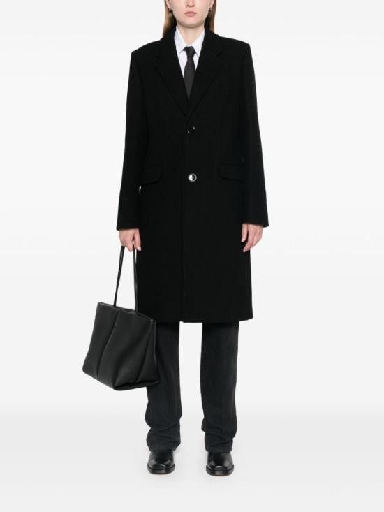 AMI AMI Women Coats FCO010 WV0049001 Black Size XS / US 0-2 / IT 36-38 - 4 Thumbnail