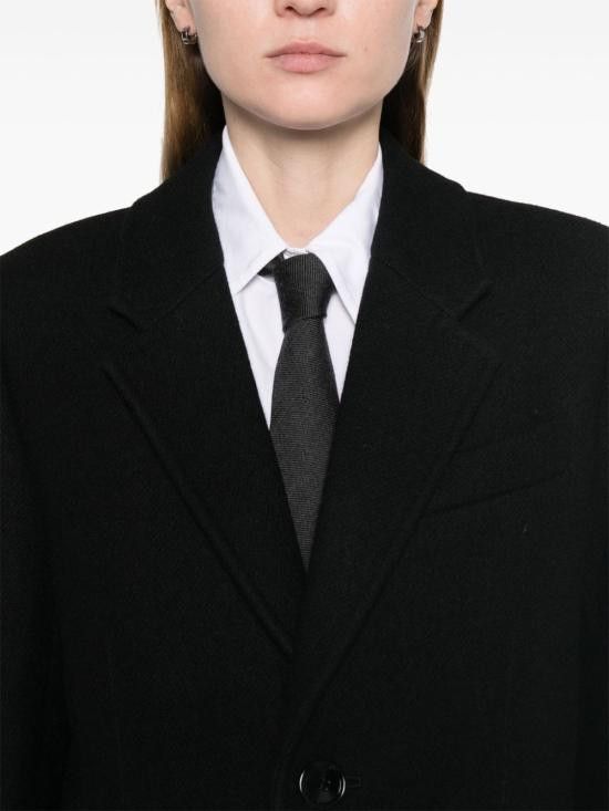 AMI AMI Women Coats FCO010 WV0049001 Black Size S / US 4 / IT 40 - 5 Thumbnail