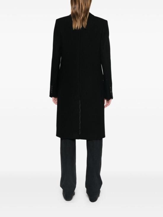AMI AMI Women Coats FCO010 WV0049001 Black Size S / US 4 / IT 40 - 3 Thumbnail