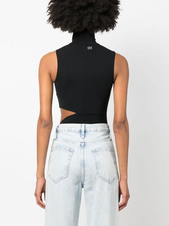 Wolford WOLFORD Women Bodysuit Tops 79282 7005 Black Size L / US 10 / IT 46 - 3 Thumbnail