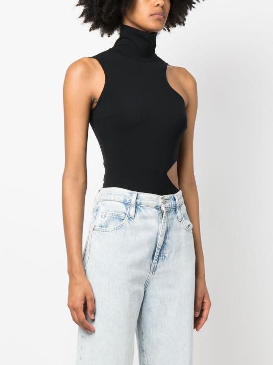 Wolford WOLFORD Women Bodysuit Tops 79282 7005 Black Size L / US 10 / IT 46 - 4 Thumbnail