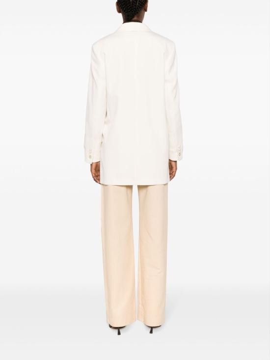 Max Mara MAX MARA Women Jackets 10460137600 MONICA002 White Size M / US 6-8 / IT 42-44 - 4 Thumbnail