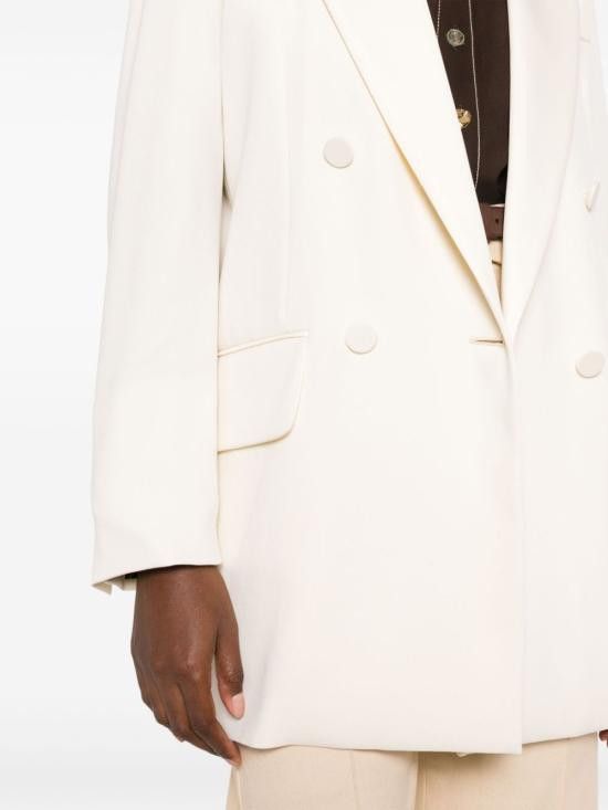 Max Mara MAX MARA Women Jackets 10460137600 MONICA002 White Size M / US 6-8 / IT 42-44 - 3 Thumbnail