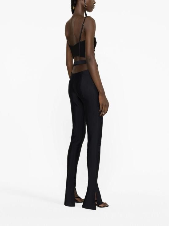 Mugler MUGLER Women Straight Pants 23S1PA0321691 1999 Black Size 30" / US 8 / IT 44 - 2 Thumbnail