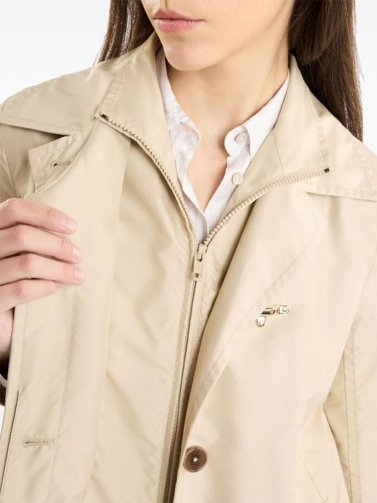 Fay FAY Women Coats NAW59503060 AXXC003 Beige Size XS / US 0-2 / IT 36-38 - 2 Thumbnail