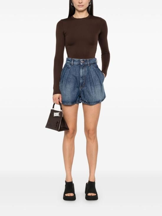 Sportmax SPORTMAX Women Shorts & Burmudas 12141032600 005 Blue Size 27" / US 4 / IT 40 - 4 Thumbnail