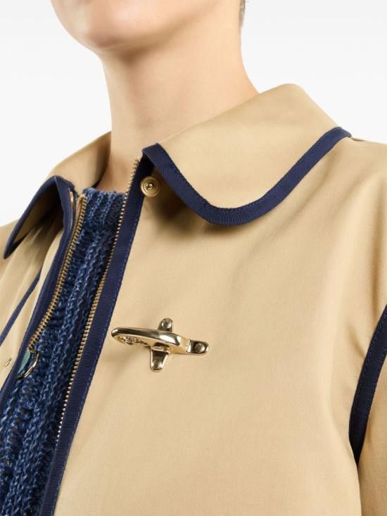 Fay FAY Women Jackets NAW1250315S WXZ0629 Beige Size M / US 6-8 / IT 42-44 - 4 Thumbnail