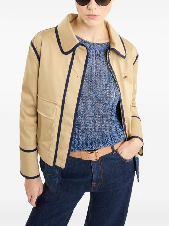 Fay FAY Women Jackets NAW1250315S WXZ0629 Beige Size M / US 6-8 / IT 42-44 - 2 Thumbnail