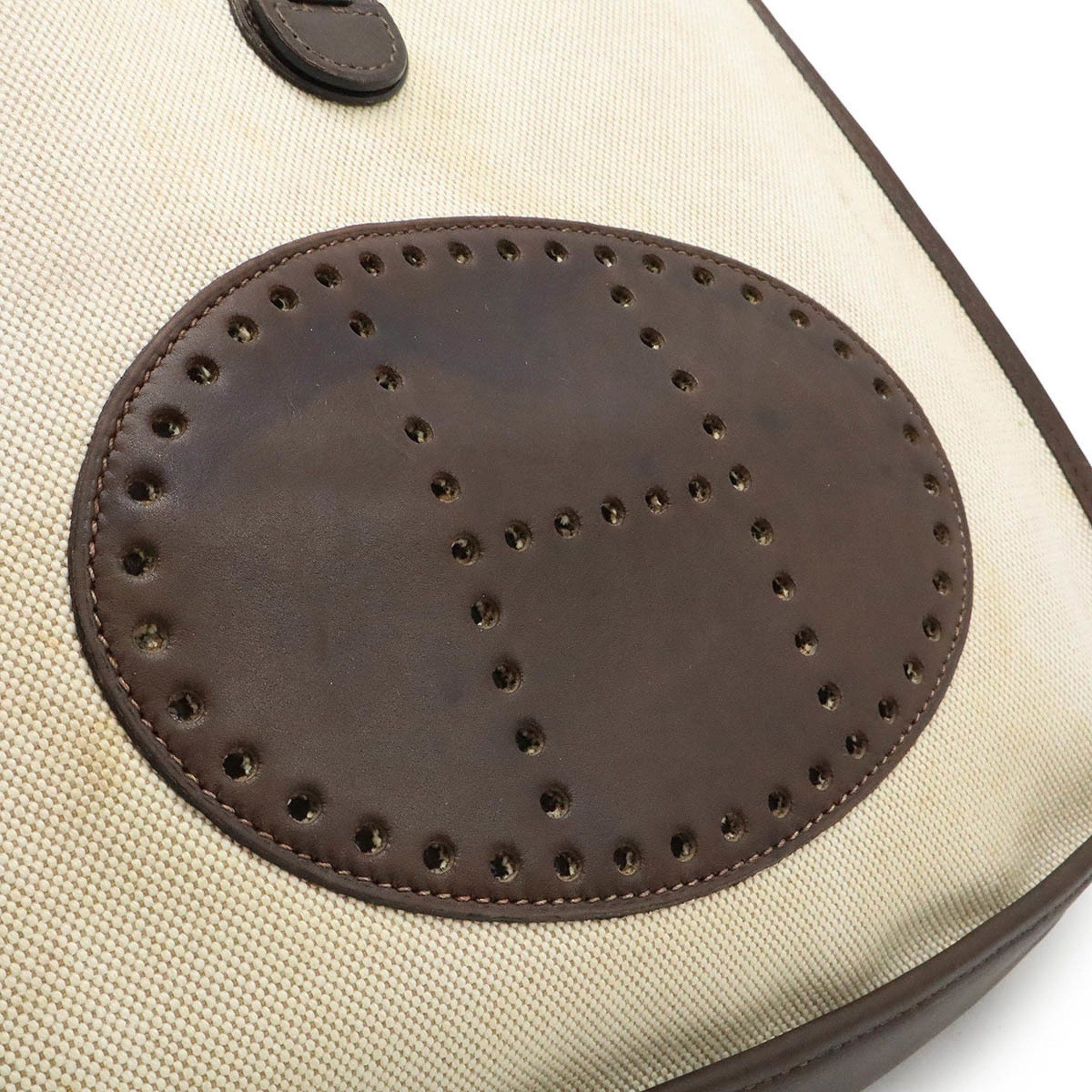 Hermes HERMES Evelyn I 1 PM Shoulder Bag Toile H Leather Natural Dark Brown □E Stamp Size ONE SIZE - 10 Thumbnail