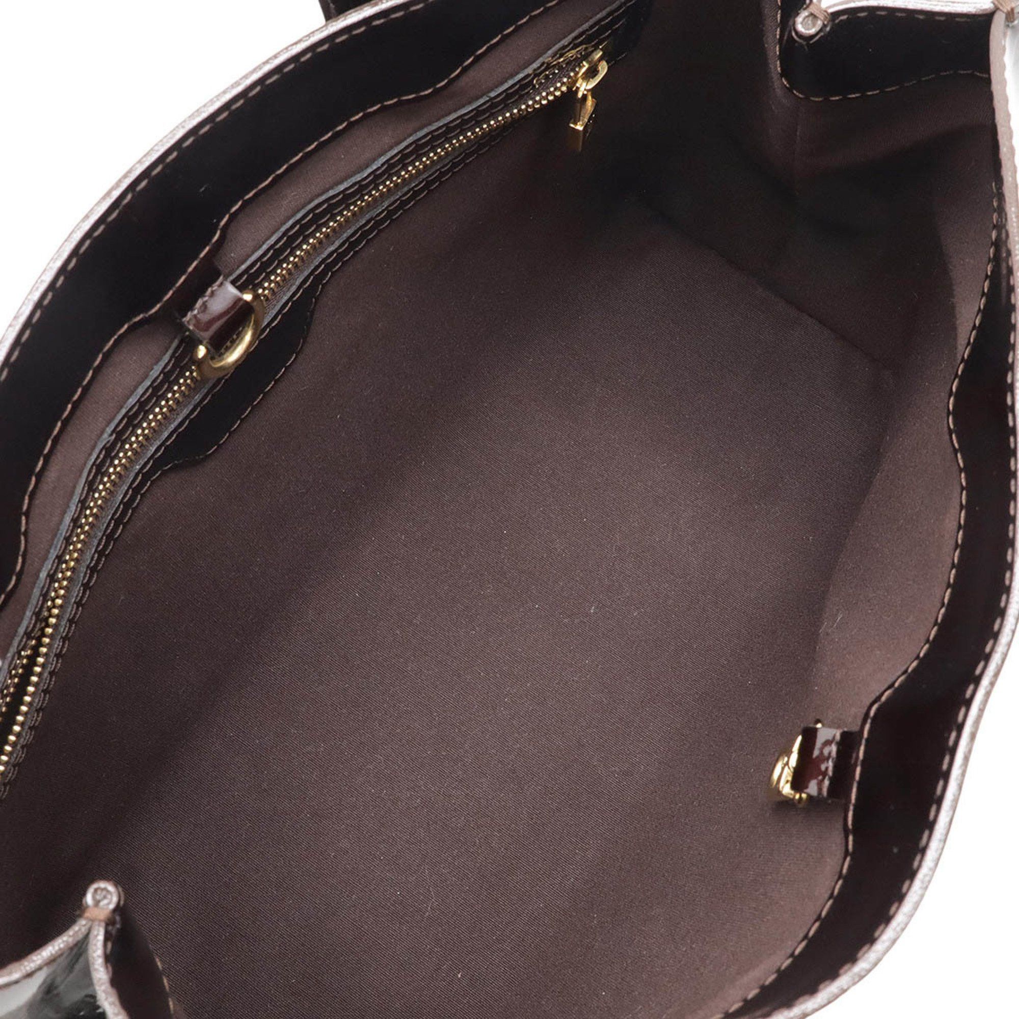 Louis Vuitton Monogram Vernis Wilshire PM Handbag Tote Bag Patent Calf Amarante M93641