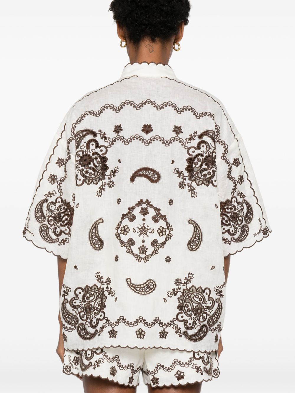 Zimmermann ASCENSION EMBROIDERED SHIRT Size M / US 6-8 / IT 42-44 - 5 Thumbnail