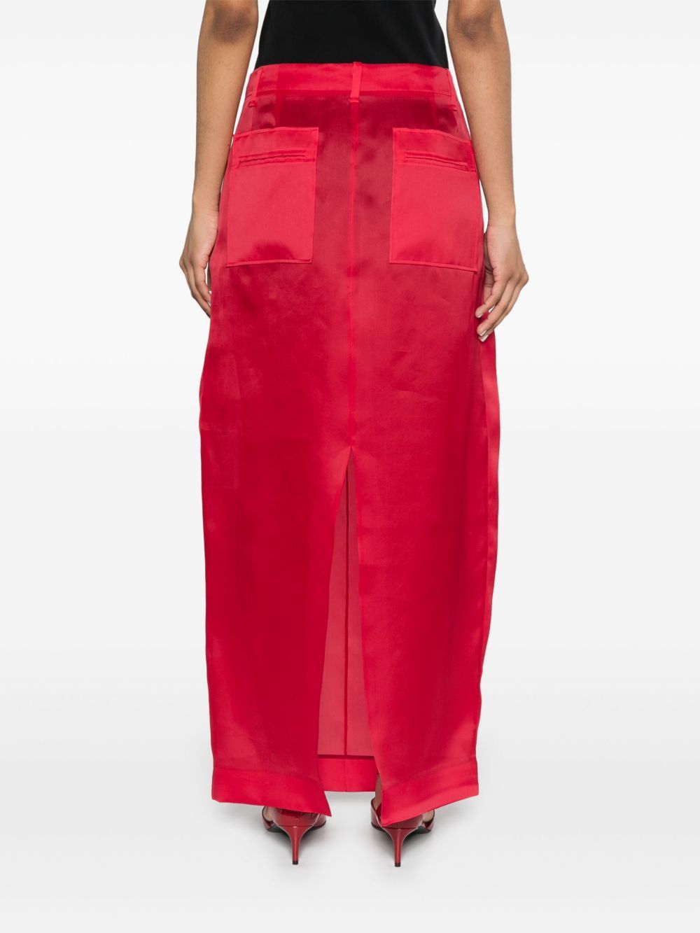 KHAITE LUCIAN SILK SKIRT Size 24" / US 00 / IT 34 - 2 Thumbnail