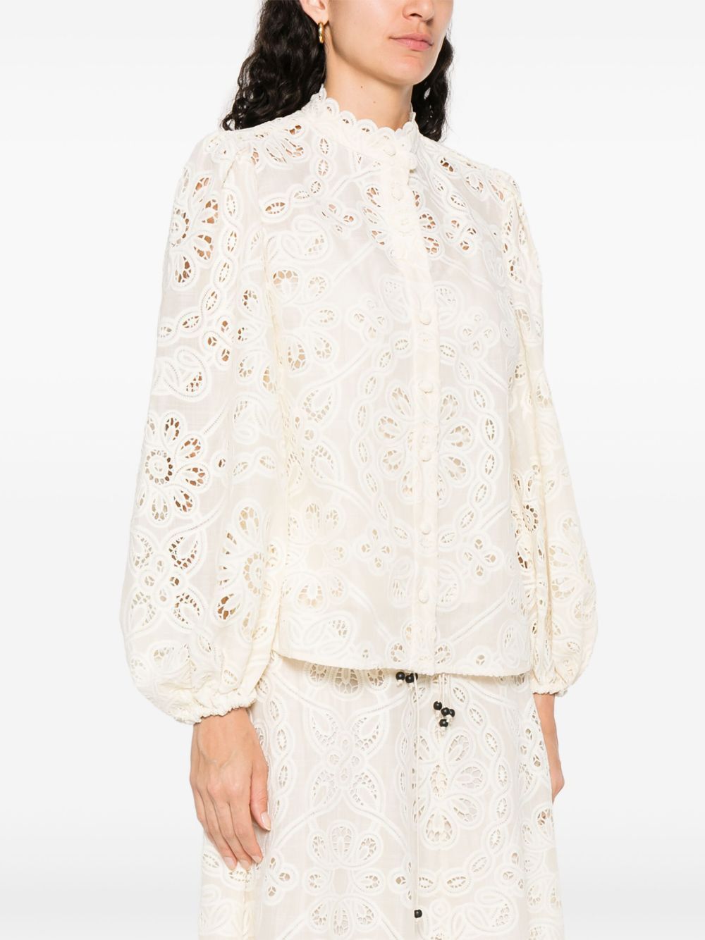 Zimmermann RHIANNON EMBROIDERED BLOUSE Size M / US 6-8 / IT 42-44 - 4 Thumbnail