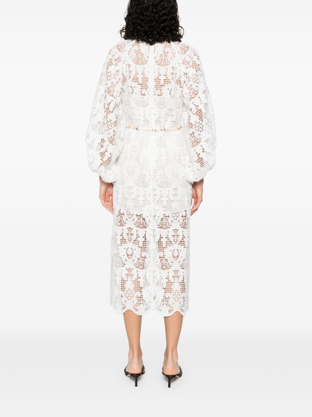Zimmermann COCO LACE MIDI DRESS Size XS / US 0-2 / IT 36-38 - 3 Thumbnail
