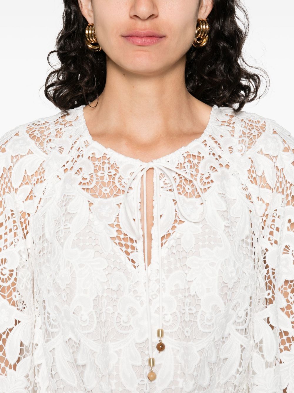 Zimmermann COCO LACE MIDI DRESS Size XS / US 0-2 / IT 36-38 - 2 Thumbnail