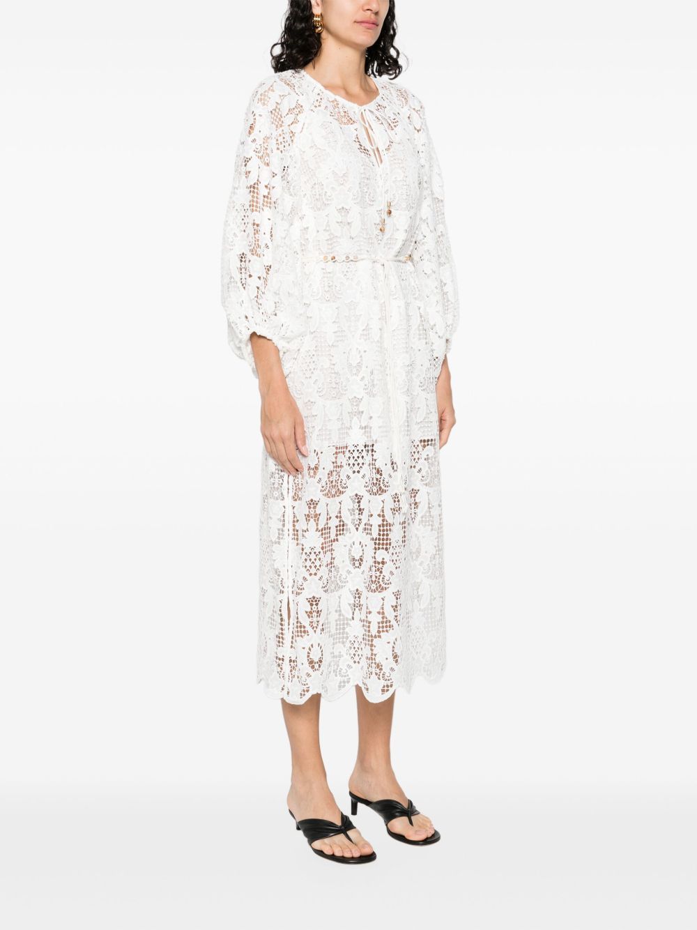 Zimmermann COCO LACE MIDI DRESS Size XS / US 0-2 / IT 36-38 - 5 Thumbnail