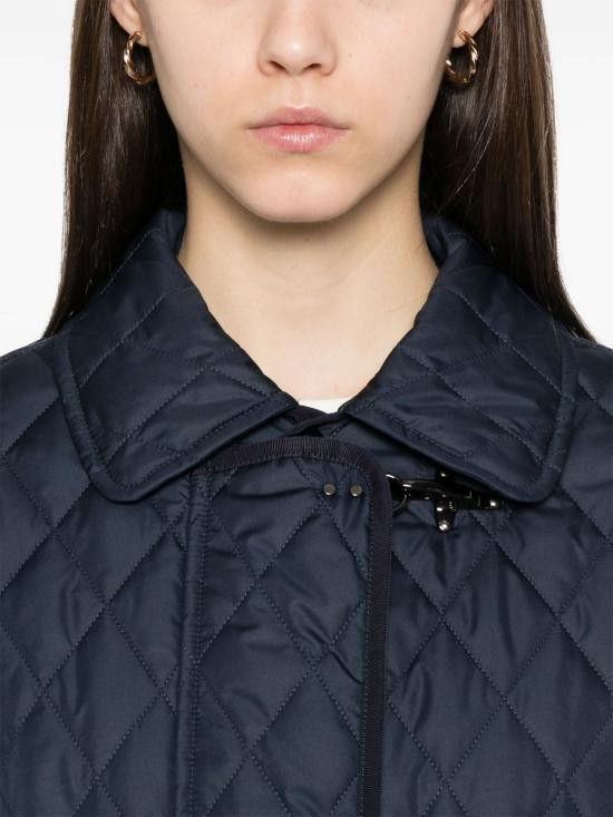 Fay FAY Women Jackets NAW22504460 XBLU820 Blue Size S / US 4 / IT 40 - 2 Thumbnail