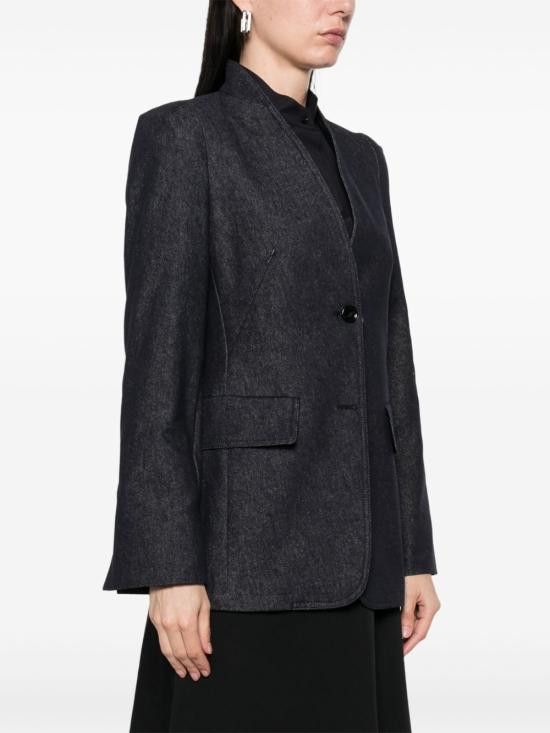 Max Mara MAX MARA Women Jackets 11041093600 001 Blue Size M / US 6-8 / IT 42-44 - 2 Thumbnail