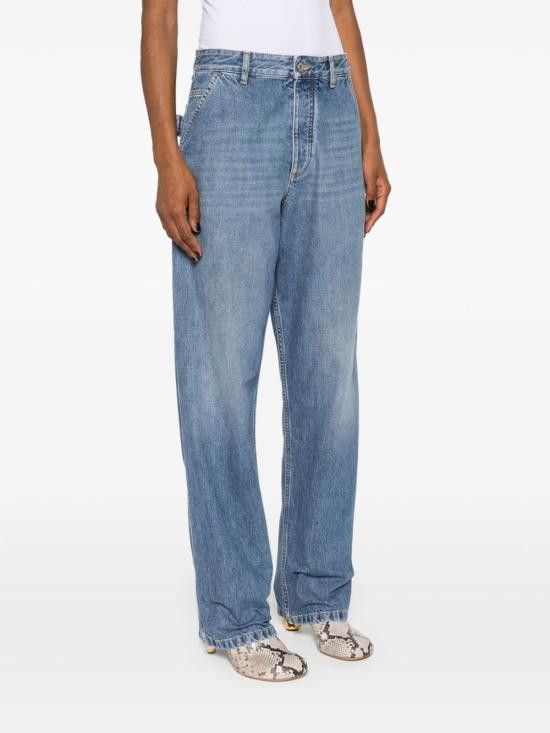 Bottega Veneta BOTTEGA VENETA Women Denim Pants 793538 V42W04715 Blue Size 27" / US 4 / IT 40 - 4 Thumbnail
