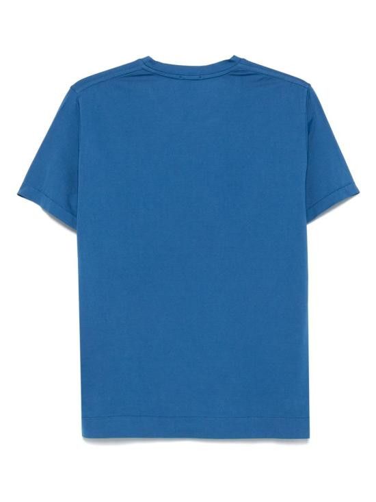 Finamore FINAMORE Men T-Shirts POSITANO 183 Blue Size US M / EU 48-50 / 2 - 2 Thumbnail