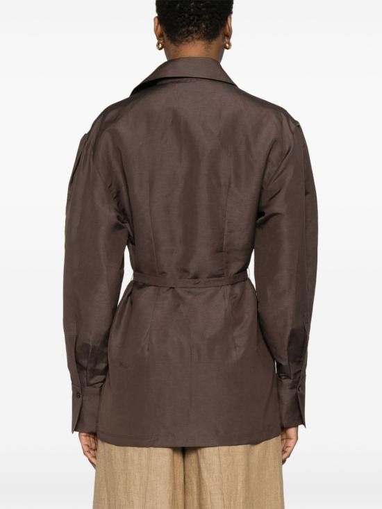 Max Mara MAX MARA Women Jackets 11191039600 002 Brown Size M / US 6-8 / IT 42-44 - 3 Thumbnail