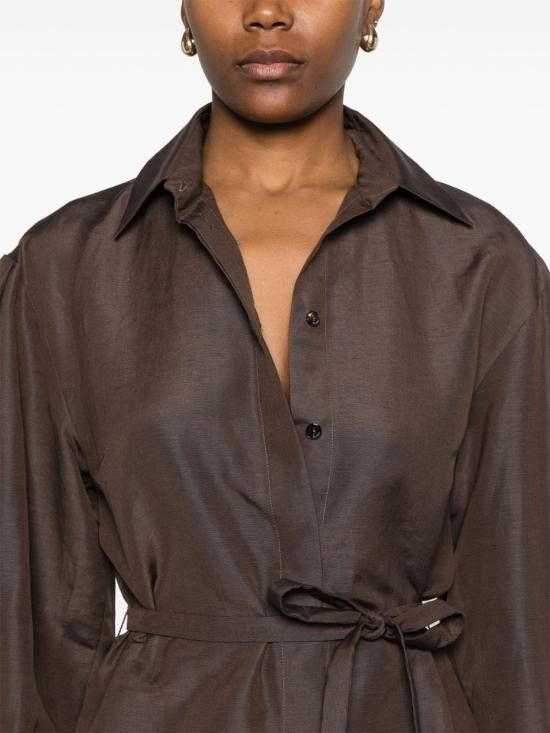 Max Mara MAX MARA Women Jackets 11191039600 002 Brown Size M / US 6-8 / IT 42-44 - 5 Thumbnail