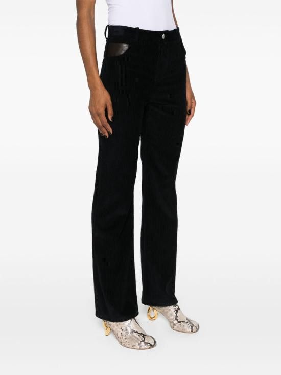 Bottega Veneta BOTTEGA VENETA Women Straight Pants 792955 V4CY04246 Blue Size 28" / US 6 / IT 42 - 4 Thumbnail