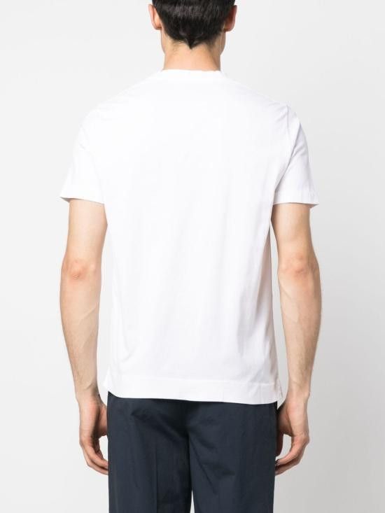Finamore FINAMORE Men T-Shirts POSITANO 34 White Size US S / EU 44-46 / 1 - 3 Thumbnail