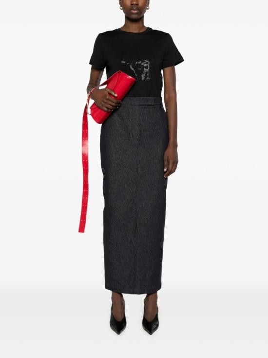 Max Mara MAX MARA Women Mid Skirts 11101013600 001 Blue Size 28" / US 6 / IT 42 - 4 Thumbnail