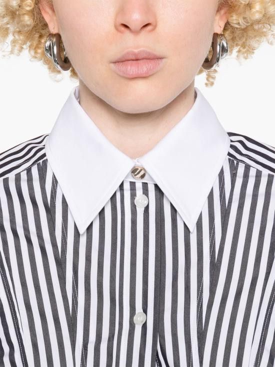 Sportmax SPORTMAX Women Shirts 12111022600 003 Black Size S / US 4 / IT 40 - 2 Thumbnail