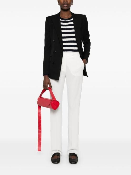 Max Mara MAX MARA Women Straight Pants 11131024600 010 White Size 27" / US 4 / IT 40 - 5 Thumbnail