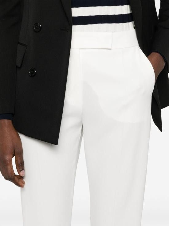 Max Mara MAX MARA Women Straight Pants 11131024600 010 White Size 27" / US 4 / IT 40 - 3 Thumbnail